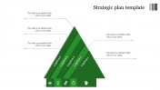 Dazling Arrow Design Strategic Plan Template Slide
