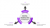 Amazing Digital Marketing Strategy PPT With Three Nodes