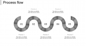 Innovative Process Flow PPT Template Design-Five Nodes