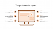 Innovative Sales Report Template With six Noded Model