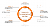 Circular Corporate Presentation Template Design