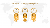Alluring Business Strategy PowerPoint Template-3 Node