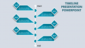 Use Timeline Presentation PowerPoint With Blue Color
