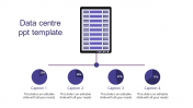 Efficient Purple Data Center PPT Template Presentation