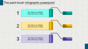 Multi Color Paint Brush Infographic Presentation Slide