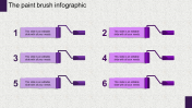 Editable Infographic Presentation In Purple Color