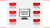 Technology PowerPoint Templates - Red Color Model