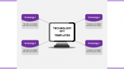 Creative Technology PowerPoint Templates In Purple Color
