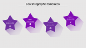 Elegant Best PowerPoint Infographics With Purple Color