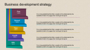 Affordable Business Development Strategy PPT In Multicolor