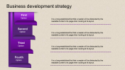 Affordable Business Development Strategy PPT-Four Node