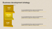 Simple Business Development Strategy PPT Slide Design