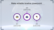 Best Timeline Design PowerPoint Template-Purple Color