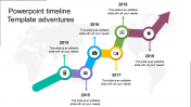 Powerpoint Timeline Template -Growth model