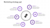 Multicolor Marketing Strategy PPT In Purple Color Model