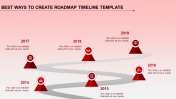 Astounding Roadmap Timeline Template with Six Nodes Slides