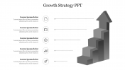 Best Growth Strategy PPT Gray Color Presentation 