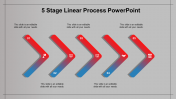 A five noded process powerpoint template