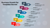 A six noded business growth PPT templates