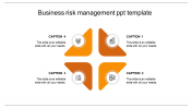 Believable Risk Management PPT Template Designs 4-Node