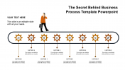 Customized Business Process Template PowerPoint-8 Node
