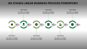 Stunning Business Process PowerPoint Template-Green Color