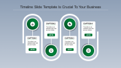 Stunning Timeline Template PPT Slide Design-Green Color