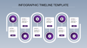 Amazing Timeline Templates PPT Slide Design-Purple Color