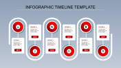 Customized Timeline Template PPT Design In Red Color