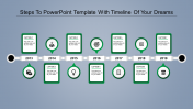 Get our Predesigned PowerPoint Timeline Template PPT