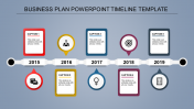 powerpoint timeline template - mixed shapes