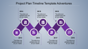 Best Project Plan Timeline Template In Purple Color