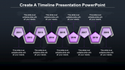 Simple Timeline Presentation PowerPoint Template Design