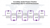 Leave an Everlasting Project Timeline Template PowerPoint