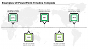 Awesome PowerPoint Timeline Template In Green Color Slide