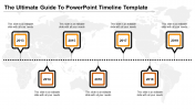 Use PowerPoint Timeline Template In Orange Color Slide