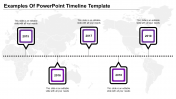 Stunning PowerPoint Timeline Template In Purple Color