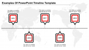 Amazing PowerPoint Timeline Template In Red Color Slide