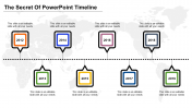 Stunning PowerPoint Timeline Template In Multicolor Slide