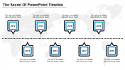 Elegant PowerPoint Timeline Template In Blue Color