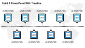 Editable PowerPoint Timeline Template With Nine Nodes