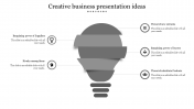 Creative Business Presentation Ideas Slide Template