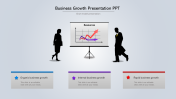 A three noded Business Growth Presentation PPT