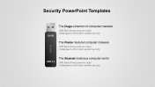 A three noded security powerpoint templates