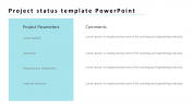 Stunning Project Status Template PowerPoint Presentation