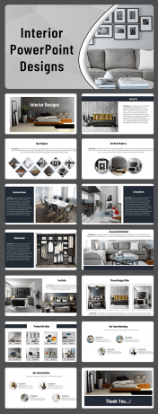 Impressive Interior Design PowerPoint Template PPT