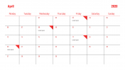 Editable PowerPoint Calendar Template Presentation
