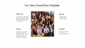 Customized Our Team PowerPoint Template-Four Nodes