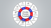 Best Circular Process PowerPoint Template Presentation
