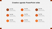 Best Creative Agenda PowerPoint Slides Template